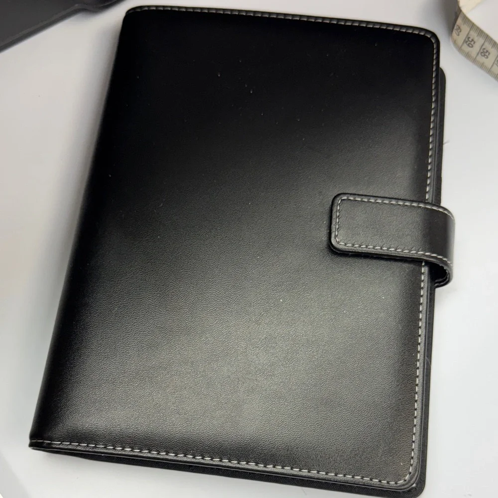 Black Leather Planner
